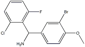(3-bromo-4-methoxyphenyl)(2-chloro-6-fluorophenyl)methanamine Structure