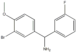 (3-bromo-4-methoxyphenyl)(3-fluorophenyl)methanamine 化学構造式