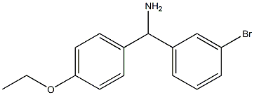 (3-bromophenyl)(4-ethoxyphenyl)methanamine Structure