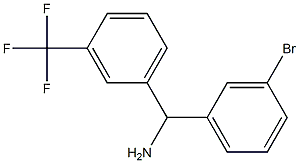 (3-bromophenyl)[3-(trifluoromethyl)phenyl]methanamine,,结构式