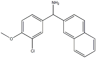 (3-chloro-4-methoxyphenyl)(naphthalen-2-yl)methanamine|