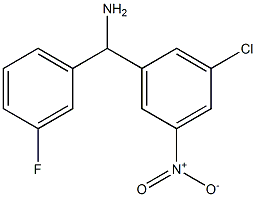 (3-chloro-5-nitrophenyl)(3-fluorophenyl)methanamine,,结构式