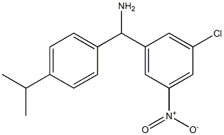  (3-chloro-5-nitrophenyl)[4-(propan-2-yl)phenyl]methanamine