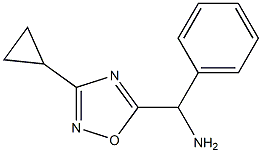 (3-cyclopropyl-1,2,4-oxadiazol-5-yl)(phenyl)methanamine Structure