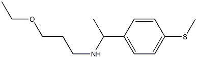 (3-ethoxypropyl)({1-[4-(methylsulfanyl)phenyl]ethyl})amine 结构式