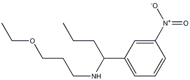 (3-ethoxypropyl)[1-(3-nitrophenyl)butyl]amine Struktur