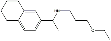 (3-ethoxypropyl)[1-(5,6,7,8-tetrahydronaphthalen-2-yl)ethyl]amine 化学構造式