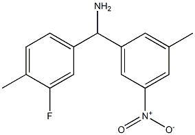  (3-fluoro-4-methylphenyl)(3-methyl-5-nitrophenyl)methanamine