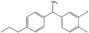 (3-fluoro-4-methylphenyl)(4-propylphenyl)methanamine|