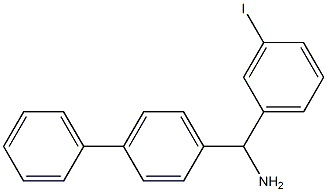 (3-iodophenyl)(4-phenylphenyl)methanamine 结构式