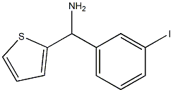 (3-iodophenyl)(thiophen-2-yl)methanamine 结构式