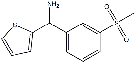 (3-methanesulfonylphenyl)(thiophen-2-yl)methanamine Structure
