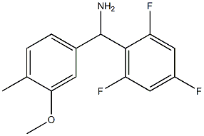 (3-methoxy-4-methylphenyl)(2,4,6-trifluorophenyl)methanamine,,结构式