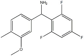 (3-methoxy-4-methylphenyl)(2,4,6-trifluorophenyl)methanamine Struktur