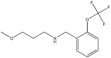 (3-methoxypropyl)({[2-(trifluoromethoxy)phenyl]methyl})amine 化学構造式