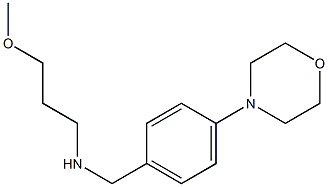 (3-methoxypropyl)({[4-(morpholin-4-yl)phenyl]methyl})amine 结构式