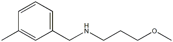 (3-methoxypropyl)[(3-methylphenyl)methyl]amine 化学構造式