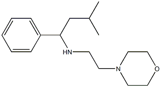 (3-methyl-1-phenylbutyl)[2-(morpholin-4-yl)ethyl]amine 化学構造式