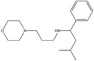 (3-methyl-1-phenylbutyl)[3-(morpholin-4-yl)propyl]amine,,结构式