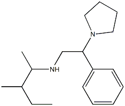 (3-methylpentan-2-yl)[2-phenyl-2-(pyrrolidin-1-yl)ethyl]amine Structure