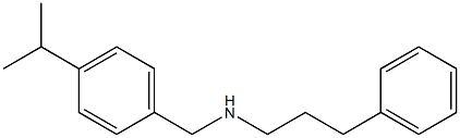 (3-phenylpropyl)({[4-(propan-2-yl)phenyl]methyl})amine Struktur