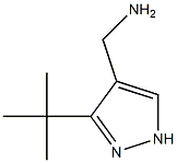 (3-tert-butyl-1H-pyrazol-4-yl)methanamine,,结构式