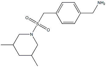 (4-{[(3,5-dimethylpiperidine-1-)sulfonyl]methyl}phenyl)methanamine,,结构式
