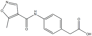 (4-{[(5-methylisoxazol-4-yl)carbonyl]amino}phenyl)acetic acid