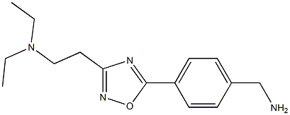 (4-{3-[2-(diethylamino)ethyl]-1,2,4-oxadiazol-5-yl}phenyl)methanamine Structure