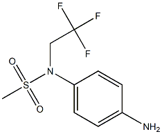 (4-aminophenyl)-N-(2,2,2-trifluoroethyl)methanesulfonamide Struktur
