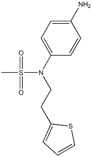 (4-aminophenyl)-N-[2-(thiophen-2-yl)ethyl]methanesulfonamide Structure