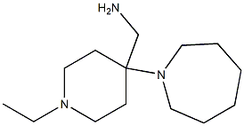 (4-azepan-1-yl-1-ethylpiperidin-4-yl)methylamine 结构式