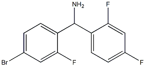 (4-bromo-2-fluorophenyl)(2,4-difluorophenyl)methanamine Structure