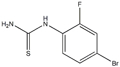 (4-bromo-2-fluorophenyl)thiourea,,结构式