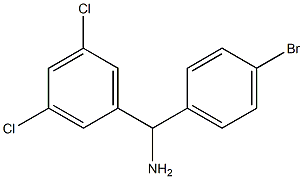 (4-bromophenyl)(3,5-dichlorophenyl)methanamine 结构式