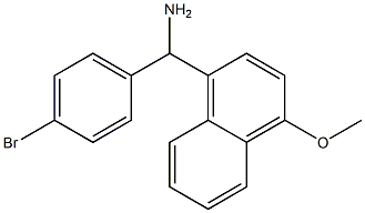 (4-bromophenyl)(4-methoxynaphthalen-1-yl)methanamine