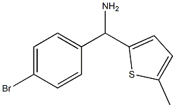 (4-bromophenyl)(5-methylthiophen-2-yl)methanamine Struktur