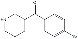 (4-bromophenyl)(piperidin-3-yl)methanone Structure