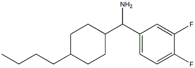 (4-butylcyclohexyl)(3,4-difluorophenyl)methanamine Structure