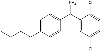 (4-butylphenyl)(2,5-dichlorophenyl)methanamine Structure