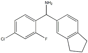 (4-chloro-2-fluorophenyl)(2,3-dihydro-1H-inden-5-yl)methanamine