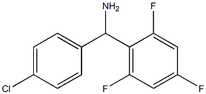 (4-chlorophenyl)(2,4,6-trifluorophenyl)methanamine,,结构式