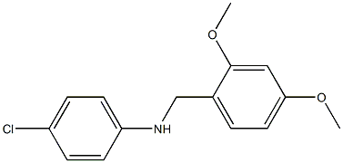 (4-chlorophenyl)(2,4-dimethoxyphenyl)methylamine Structure