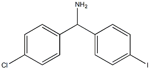 (4-chlorophenyl)(4-iodophenyl)methanamine Structure