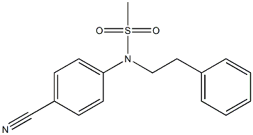 (4-cyanophenyl)-N-(2-phenylethyl)methanesulfonamide