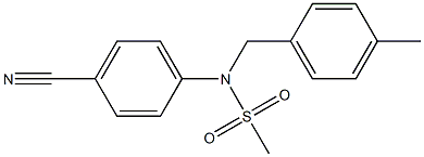  (4-cyanophenyl)-N-[(4-methylphenyl)methyl]methanesulfonamide