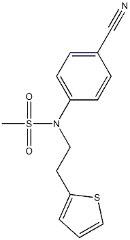  (4-cyanophenyl)-N-[2-(thiophen-2-yl)ethyl]methanesulfonamide