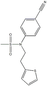 (4-cyanophenyl)-N-[2-(thiophen-2-yl)ethyl]methanesulfonamide