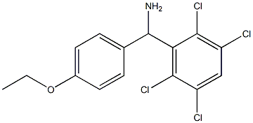 (4-ethoxyphenyl)(2,3,5,6-tetrachlorophenyl)methanamine Structure