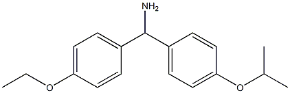 (4-ethoxyphenyl)[4-(propan-2-yloxy)phenyl]methanamine 化学構造式